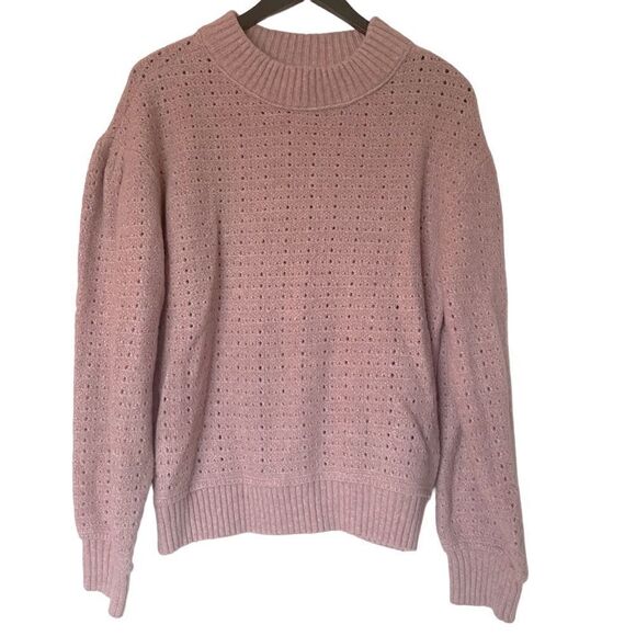 KORI Mock-neck Oversized Dusty Pink  Sweater - Picture 1 of 5